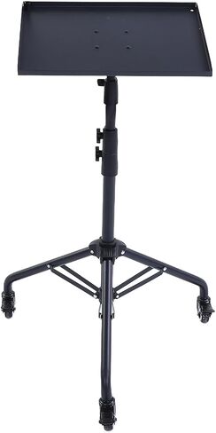 Brrnoo Projector Stand Floor Mount, Height Multifunctional Portable Laptop Stand with Swivel Wheels, Alloy Material for Home Movie Watching, Office Work and Presentations in Saudi Arabia