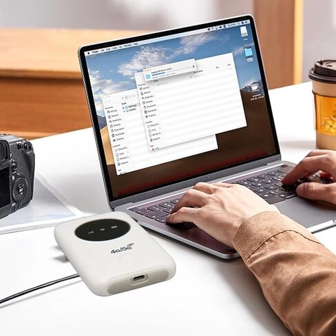 EBTOOLS 4G Mobile WiFi Hotspot، جهاز توجيه LTE محمول مع بطارية 3200 مللي أمبير في الساعة، فتحة بطاقة SIM صغيرة، سرعة 150 ميجابت في الثانية، لأجهزة الكمبيوتر المحمول والهاتف والكمبيوتر اللوحي والسفر في أوروبا وآسيا وأفريقيا والشرق الأوسط in Kuwait
