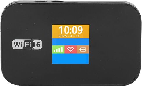 POCREATION 4G LTE WiFi 6 جهاز توجيه متنقل 32 جهازًا متنقلًا WiFi Hotspot 4G Hotspot مع بطارية 3000 مللي أمبير في الساعة تستخدم لمدة 10 ساعات للسفر والأعمال المنزلية in Kuwait