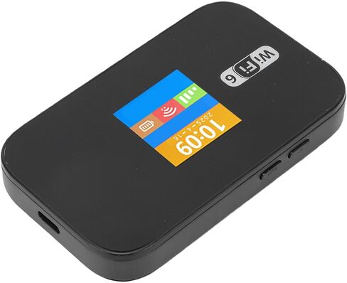 POCREATION 4G LTE WiFi 6 جهاز توجيه متنقل 32 جهازًا متنقلًا WiFi Hotspot 4G Hotspot مع بطارية 3000 مللي أمبير في الساعة تستخدم لمدة 10 ساعات للسفر والأعمال المنزلية in Kuwait