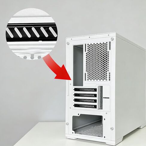 أغطية فتحات PCI، لوحات توسيع دعامة مرشح الغبار ذات فتحات تهوية لحافظات الكمبيوتر، واقيات غبار معدنية سوداء، متوافقة مع حافظات ATX MATX، عبوة من 10 قطع in Kuwait