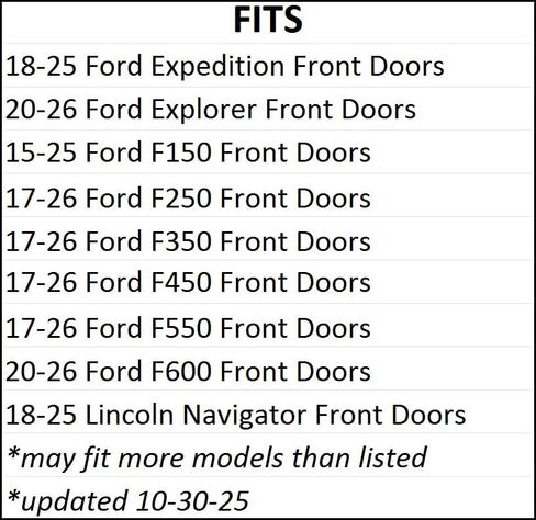 Exact Fit 6 x9 Front Door Speaker Adapters Compatible with Ford Expedition Explorer F150 F250 F350 F450 F550 F600 Lincoln Navigator - RSAK135_69-1 Pair in Kuwait