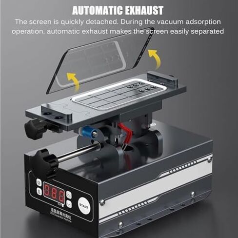 LCD Screen Separator Machine,360 Rotation,165 * 75mm Working Area,45° Tilt,Mobile Phone Screen Repair Platform for Devices in Kuwait