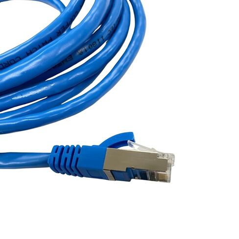 سلك التصحيح المحمي S/FTP Cat 6A مع التمهيد، 10 أقدام، أزرق - كابل إيثرنت عالي الأداء لشبكات آمنة in Kuwait