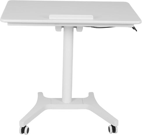 Pneumatic Laptop Standing Desk Height Adjustable Rolling Laptop Desk 80cm 90 Degree Tiltable for Home Office Classroom in Kuwait