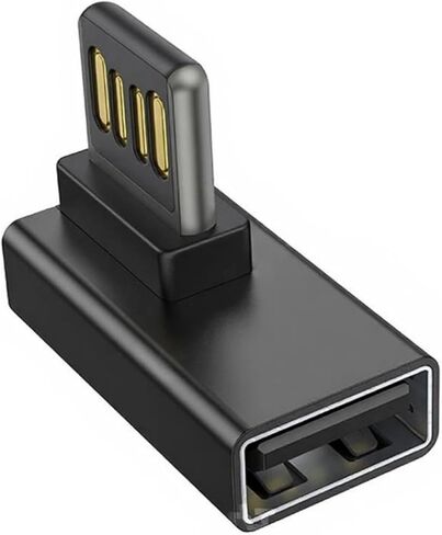 موثوقية 90 درجة USB ذكر إلى أنثى محول موصلات إدخال مزدوجة الجانب شحن سريع لنقل البيانات لمساحة ضيقة قابلة للعكس USB C ذكر إلى أنثى محولات in Kuwait