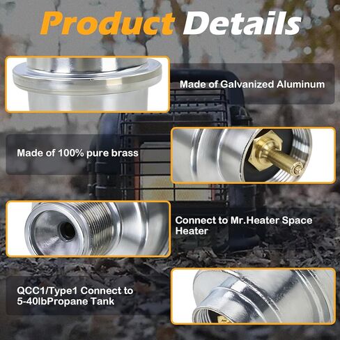 F273699 Propane Fuel Filter with 6FT Adapter Hose Compatible with Mr. Heater Portable Buddy Big Buddy Tough Buddy models Connect 20-45lb Propane Tanks in Saudi Arabia