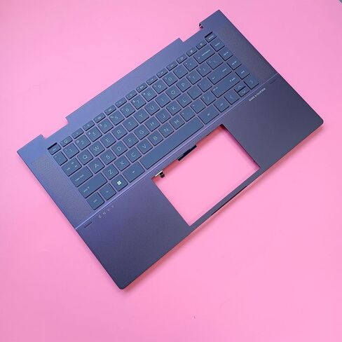 Replacement for HP Envy 15-EW 15-EY 15-EY0023DX 15-EY0013DX TPN-C157 Laptop Upper Case Palmrest Backlit Keyboard Assembly Part N15946-001 Top Cover Black in Kuwait