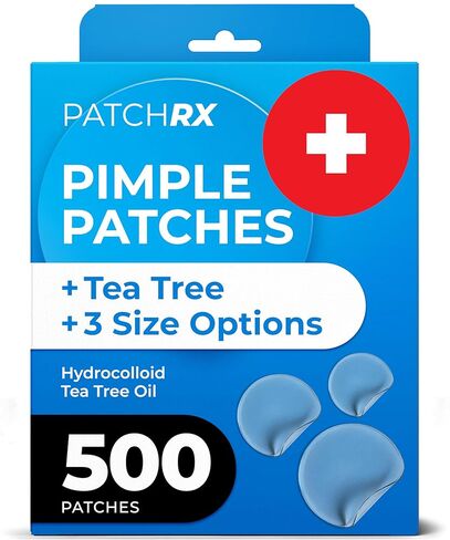 Acne Patches (120 Pack), Hydrocolloid Acne Patch with Tea Tree Oil - Pimple Patches for Face - Zit Patch and Pimple Stickers - Hydrocolloid Acne Dots for Healing Acne with Zit Patches - Acne Treatment in Saudi Arabia
