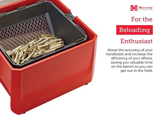 Hornady Rotary Media Sifter 050207 - Easily Separate Corn Corb or Steel Pin Tumbling Media from Cartridge Cases - Media Separator with Rotating Handle, Clear Lid, Sifter Drum Halves, & Locking Pin in Kuwait