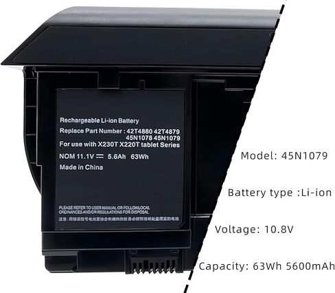 45N1079 استبدال بطارية الكمبيوتر المحمول لجهاز Lenovo ThinkPad X230T X220T Series Tablet Notebook 0A36316 0A36317 45N1077 45N1074 45N1075 45N1078 45N1076 45N1177 42T4879 67+ 52+ 45N1079 in Kuwait
