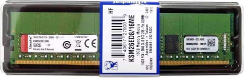 حزمة ذاكرة Kingston مع ذاكرة DDR4 سعة 32 جيجابايت (2 × 16 جيجابايت) PC4-19200 بسرعة 2400 ميجاهرتز متوافقة مع خوادم Dell PowerEdge T330 وR230 وR330 in Kuwait