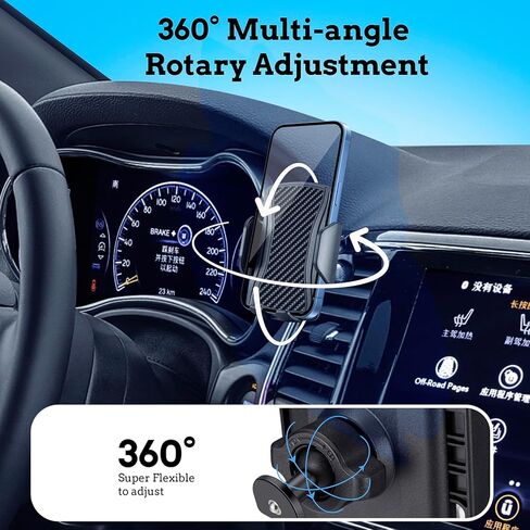 Car Phone Holder Mount for Jeep Grand Cherokee 2019 2020 2021,Jeep Grand Cherokee Accessories,360° Rotation,One Button Release for iPhone,Samsung,Google,All Smartphones in Kuwait