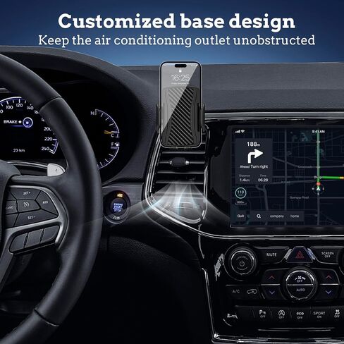 Car Phone Holder Mount for Jeep Grand Cherokee 2019 2020 2021,Jeep Grand Cherokee Accessories,360° Rotation,One Button Release for iPhone,Samsung,Google,All Smartphones in Kuwait