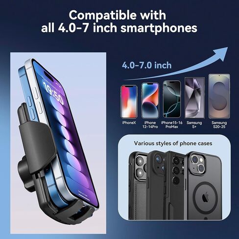 Car Phone Holder Mount for Jeep Grand Cherokee 2019 2020 2021,Jeep Grand Cherokee Accessories,360° Rotation,One Button Release for iPhone,Samsung,Google,All Smartphones in Kuwait