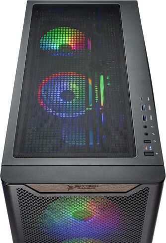 Skytech Gaming Chronos 3 Desktop PC, Ryzen 7 9700X 3.8 GHz (5.5GHz), NVIDIA RTX 4060 8GB, 1TB NVMe SSD, 16GB DDR5 RAM 5200, 650W Gold PSU, 360mm ARGB AIO, Wi-Fi, Win 11 in Kuwait