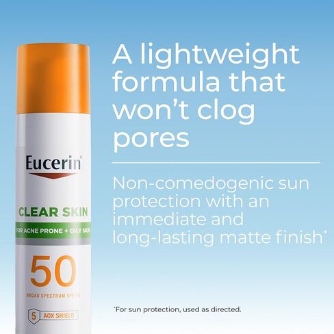 لوشن الوقاية من الشمس للوجه بعامل حماية من الشمس SPF 50 من يوسيرين مع معادن ماصة للزيت، زجاجة بحجم 2.5 أونصة سائلة in Kuwait