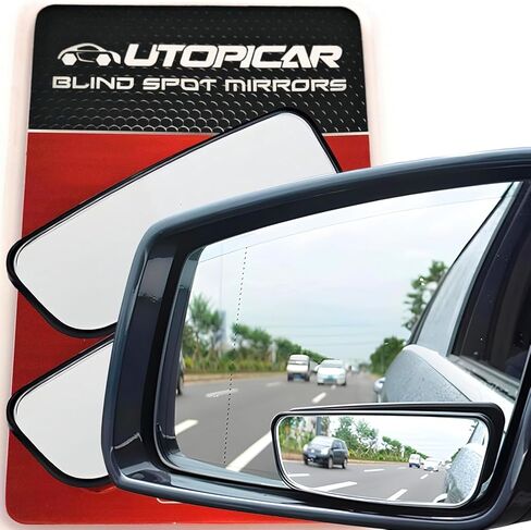 2.5" Unique Convex Blind Spot Side: Rear View/Rearview Truck And Car Mirror Automotive Exterior Blindspot Accessories For Men/Women Auto Parts (2pack) in Kuwait