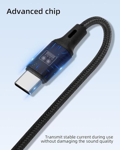 كابل بطاقة الصوت GELRHONR USB C OTG، كابل صوت 2 في 1 من النوع C للبث المباشر والتسجيل والدردشة الصوتية والكاريوكي in Kuwait
