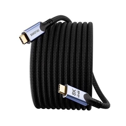 كابل USB C إلى USB C عالي السرعة 40 جيجابت في الثانية متوافق مع Thunderbolt 4/3، وكابل بيانات USB 4 بطول 3.3FT/1M، وسلك شاشة USBC عرض فيديو 8K/4K وشحن سريع 240 وات PD. in Kuwait