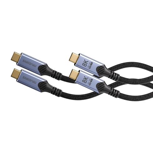 كابل USB C إلى USB C عالي السرعة 40 جيجابت في الثانية متوافق مع Thunderbolt 4/3، وكابل بيانات USB 4 بطول 3.3FT/1M، وسلك شاشة USBC عرض فيديو 8K/4K وشحن سريع 240 وات PD. in Kuwait