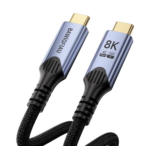 كابل USB C إلى USB C عالي السرعة 40 جيجابت في الثانية متوافق مع Thunderbolt 4/3، وكابل بيانات USB 4 بطول 3.3FT/1M، وسلك شاشة USBC عرض فيديو 8K/4K وشحن سريع 240 وات PD. in Kuwait