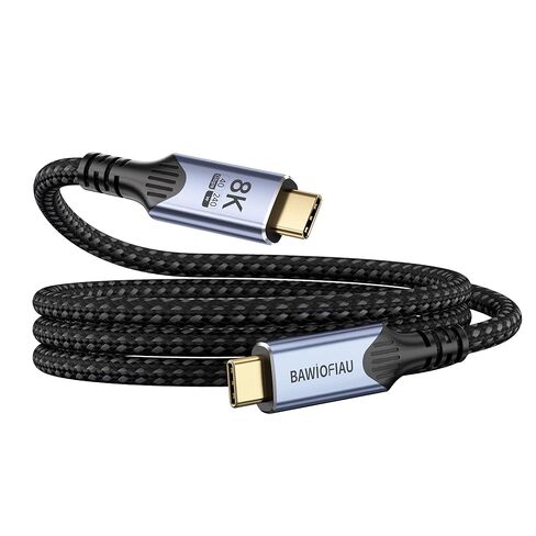 كابل USB C إلى USB C عالي السرعة 40 جيجابت في الثانية متوافق مع Thunderbolt 4/3، وكابل بيانات USB 4 بطول 3.3FT/1M، وسلك شاشة USBC عرض فيديو 8K/4K وشحن سريع 240 وات PD. in Kuwait