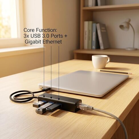 محول USB إلى إيثرنت 3 في 1، مركز شبكة بسرعة 100 ميجا بت في الثانية مع 3 منافذ USB 3.0، حافظة من الألومنيوم، محول إنترنت سلكي للتوصيل والتشغيل لأجهزة الكمبيوتر المحمول والكمبيوتر المحمول والكمبيوتر الشخصي للمكتب والمهاجع وشبكة الحرم الجامعي - أسود in Kuwait