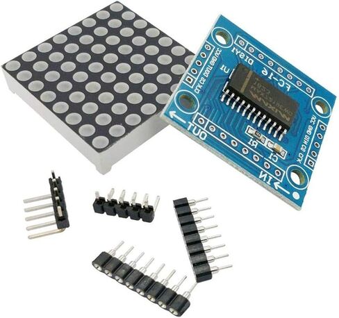 3 قطع MAX7219 8x8 LED وحدة عرض نقطية - تحكم 5 فولت MCU مع دعم متتالي، مجموعة 3.2 سم DIY لمشاريع Arduino/Raspberry Pi in Kuwait