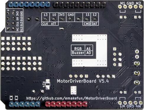 قبعة سائق المحرك لـ Arduino، تيار عالٍ بحد أقصى 3 أمبير، 4 تيار مستمر أو 2 محرك متدرج أو 4 محركات تشفير، 8 محركات مؤازرة، درع توسيع PCA9685 مع واجهة PS2، متوافق مع UNO R3، Mega2560 in Kuwait