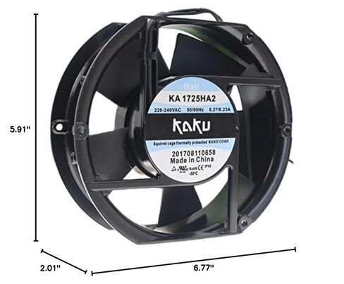 for KA1725HA2 220V 0.27/0.23A 172MM Fan - 17CM 17251 2-Wire Cooling Fan in Kuwait