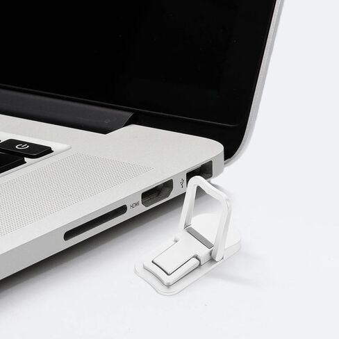 Adjustable Foldable Laptop Stand for Desk, Portable Silver Aluminum Laptop Riser with Dual Height Settings, Ergonomic Keyboard Tilt Stand for Home and Office Use in Kuwait