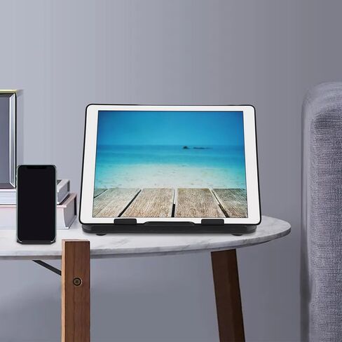 VALICLUD Foldable Laptop Stand Portable Laptop Holder with Adjustable Height and Cooling Vent for Desk Use Compatible with Notebooks Black in Kuwait