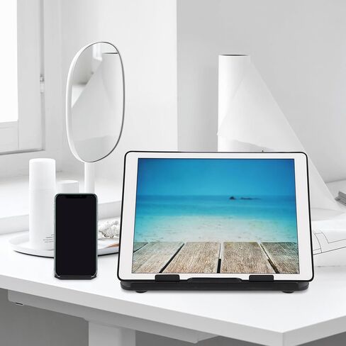 VALICLUD Foldable Laptop Stand Portable Laptop Holder with Adjustable Height and Cooling Vent for Desk Use Compatible with Notebooks Black in Kuwait