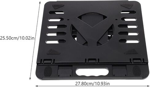 VALICLUD Foldable Laptop Stand Portable Laptop Holder with Adjustable Height and Cooling Vent for Desk Use Compatible with Notebooks Black in Kuwait