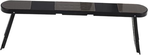 balacoo Portable Foldable Laptop Stand Black, Heightened Plastic Laptop PC Holder for Desk, Compact Invisible Notebook Riser Compatible with Travel and Office Use in Kuwait