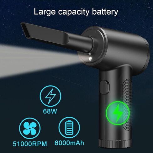 Cordless Air Duster Powerful 68W High Power Dust Blower for Computer Car Electric Devices in Kuwait