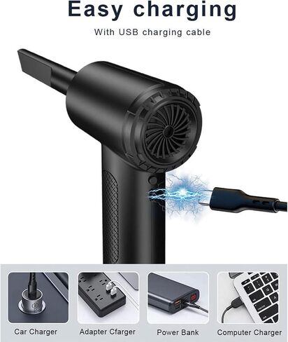 Cordless Air Duster Powerful 68W High Power Dust Blower for Computer Car Electric Devices in Kuwait
