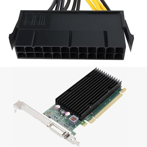 كابل ATX 24 Pin to PCIe 6+2 Pin On Off Switch لتوصيل وحدة إمداد الطاقة (PSU) وبطاقة رسومات PCIe 30 سم + 50 سم in Kuwait