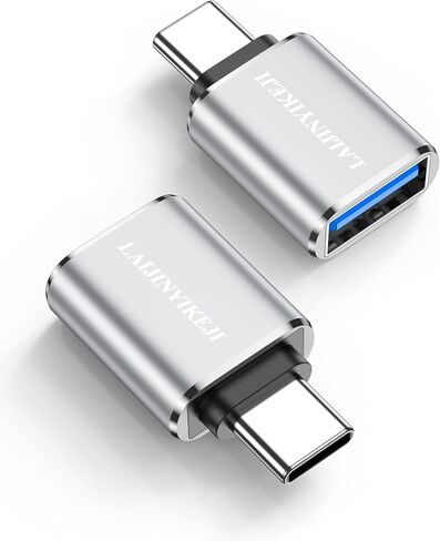 USBC to USB Adapter, 2 Pack USB C to USB Adapter for Mouse/Keyboard/Flash Drive, Super Data Transfer USB 3.0 Female to Type-C Male OTG Converter for iPhone 17 16, Samsung Galaxy S26 S25, MacBook Pro in Kuwait