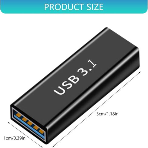 USB 3.1 Connector Female to Type C Adapter Fast Data Transmission Aluminum Housing Design to C to Converter in Kuwait