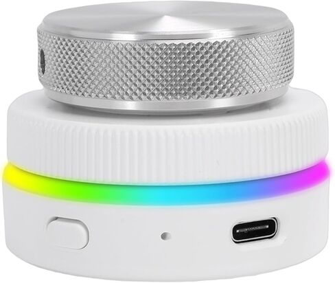 Zunate Custom Knob Controller, 2.4G Bluetooth USB C Multimedia Volume Control Dial with RGB Light for PC Laptop Tablet Phone, Programmable Shortcut Key Macro in Kuwait