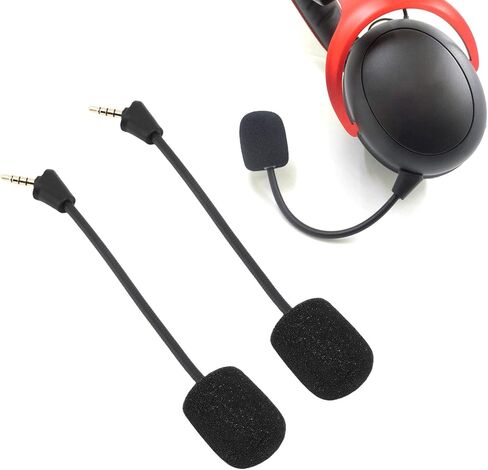 EBTOOLS Replacement Microphone, Noise Cancelling Boom Mic with Foam Cover for Cloud II Wireless Gaming Headset, 3.5mm Detachable in Kuwait