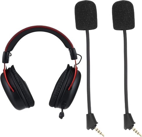 EBTOOLS Replacement Microphone, Noise Cancelling Boom Mic with Foam Cover for Cloud II Wireless Gaming Headset, 3.5mm Detachable in Kuwait