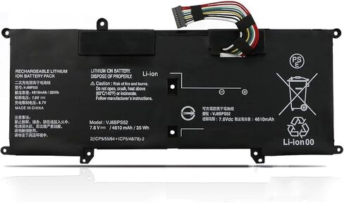 VJ8BPS52 V-J8BPS52 Laptop Battery Replacement for Sony VAIO S11 S13 S14 SX12 SX14 VJPG11C11N VJS132C11W VJS132C11L VJS132C11N VJS132C11T VJS141C11L VJS112C VJS131C VJS141C VJS132C Series(7.6V 35Wh) in Kuwait