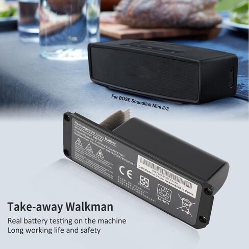 088796 مكبر صوت بلوتوث، مكبر صوت لاسلكي، بطارية لجهاز Bose Soundlink Mini 2 088789 088772 080841، 7.4 فولت، 2330 مللي أمبير/17 وات في الساعة (يتطلب اللحام بنفسك) in Kuwait