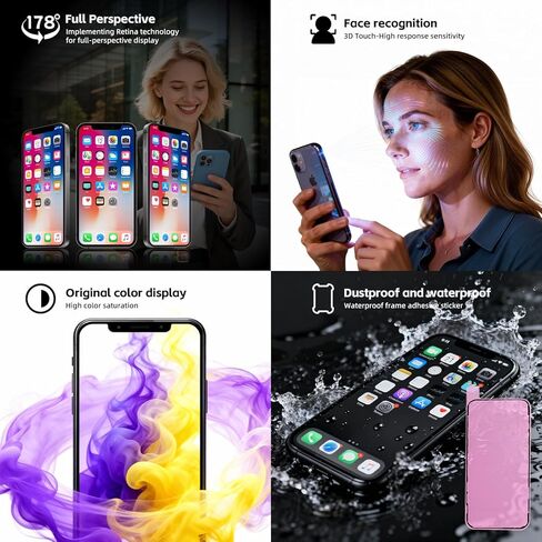 لشاشة iPhone 11 LCD بديلة مقاس 6.1 بوصة، مجموعة رقمية لشاشة LCD تعمل باللمس ثلاثية الأبعاد مع أدوات إصلاح، ملصق إطار مقاوم للماء، واقي مقسى (للطراز A2111، A2223، A2221) in Kuwait