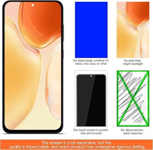 OLED for Samsung Galaxy S25 Plus Screen Replacement for Samsung S25 Plus LCD Display SM-S936W SM-S936U LCD Digitizer Touch Screen Assembly with Frame in Kuwait