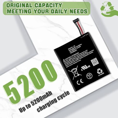 New Rechargeable Battery S2 Compatible with Ring Video Doorbell 2nd Generation, 5UM5E5, (6 Cable Plug Version Only) with Upgrade Tool in Kuwait