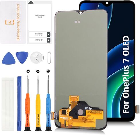 استبدال شاشة OLED لجهاز OnePlus 7 6.41 بوصة محول رقمي يعمل باللمس متوافق مع مجموعة شاشة إصلاح 1+7 1+ 7 GM1900 GM1901 GM1903 GM1905 in Kuwait